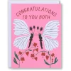Store A Pair Of Kissing Moths Congratulations Card Congratulations & Wedding