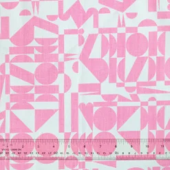 Flash Sale A Pair Of Soft Pink Geometrics Linen Napkins Napkins