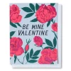 Fashion Be Mine Valentine Roses Notes Card Valentines