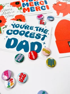 Store Best Parent Ever 1" Button Dad & Mom