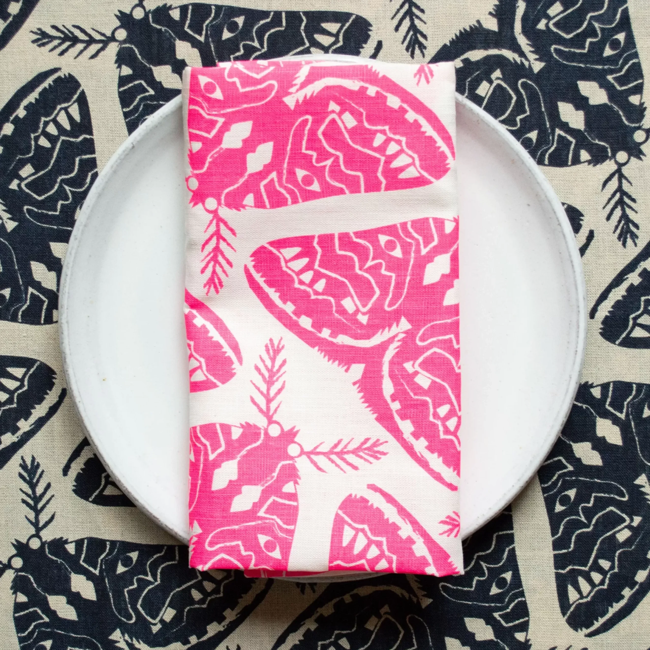 Online Black Moths Napkins Yardage