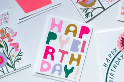 Shop Block Letter Birthday In The Happiest Of Colours Birthday