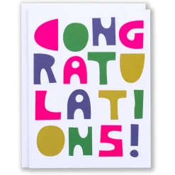 Outlet Block Letter Congratulations Card Congratulations & Wedding