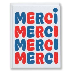 Best Bubble Merci Note Card Thank You