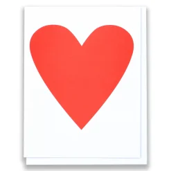 Outlet Classic Red Heart Note Card Sympathy