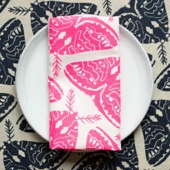 New Cool Black Moths 100% Linen Tea Towel Yardage