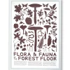 Clearance Flora & Fauna: Forest Floor Screeprint Science And Nature