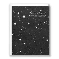 Best Forever Loved Forever Missed - Sympathy Note Card Sympathy