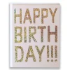 Hot Glitter Hologram Foil Birthday Card Metallic Foils