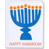 Hot Hanukkah Menorah Card Holiday