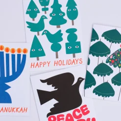 Hot Hanukkah Menorah Card Holiday
