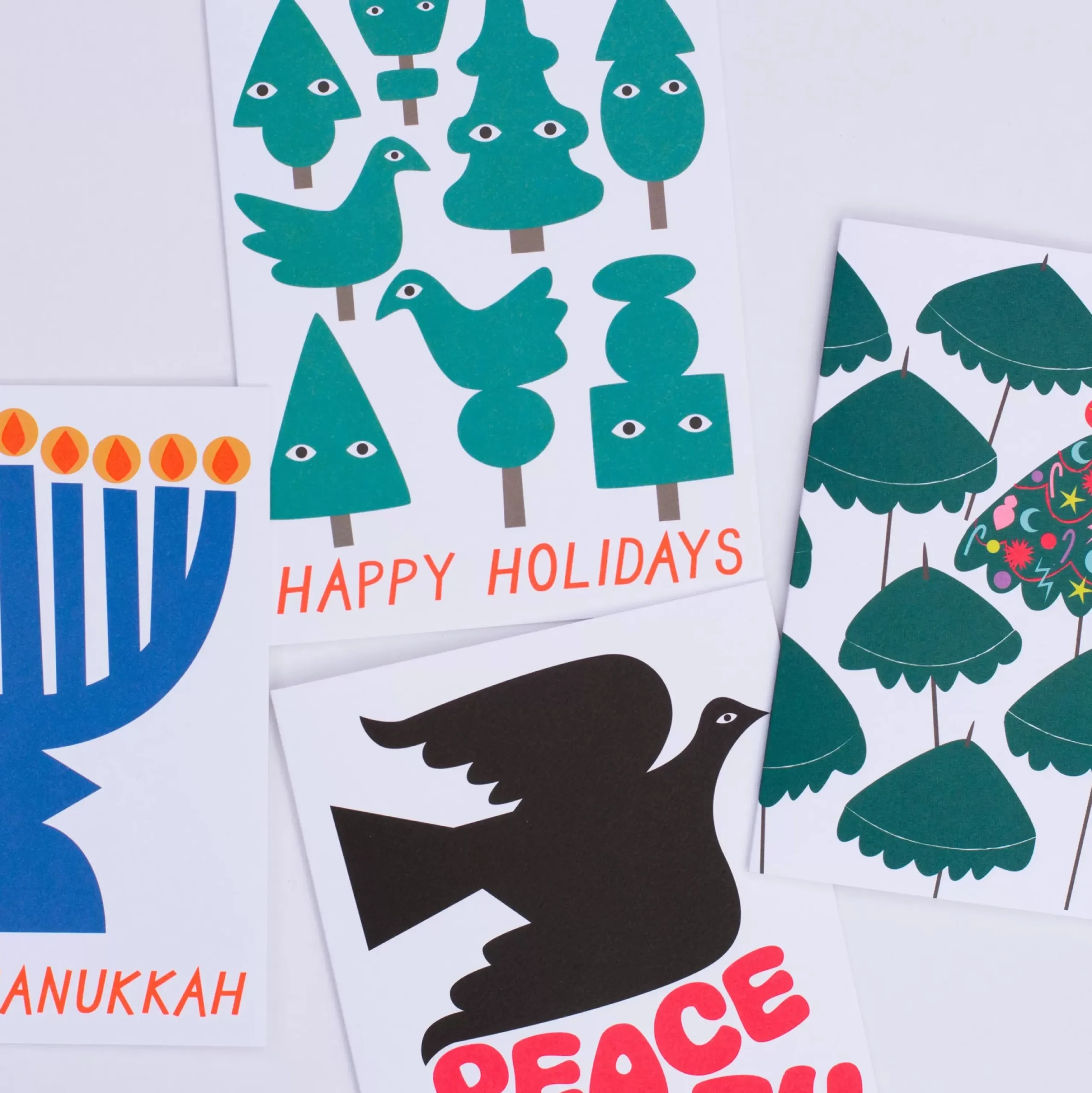 Hot Hanukkah Menorah Card Holiday