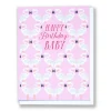 Fashion Happy Birthday Baby - Flamingo - Blank Note Card Baby