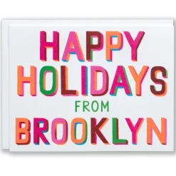 Best Happy Holidays From Brooklyn Note Card Holiday