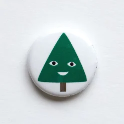 New Happy Tree 1" Button Pins & Buttons