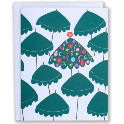 Best Holiday Umbrellas Note Card Holiday