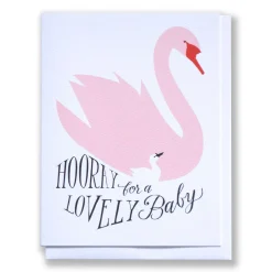 Discount Hooray For A Lovely Baby - Mother Swan And Cygnet Note Card Baby