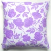 Fashion Lilac Wild Roses Linen Pillow Cover Pillows