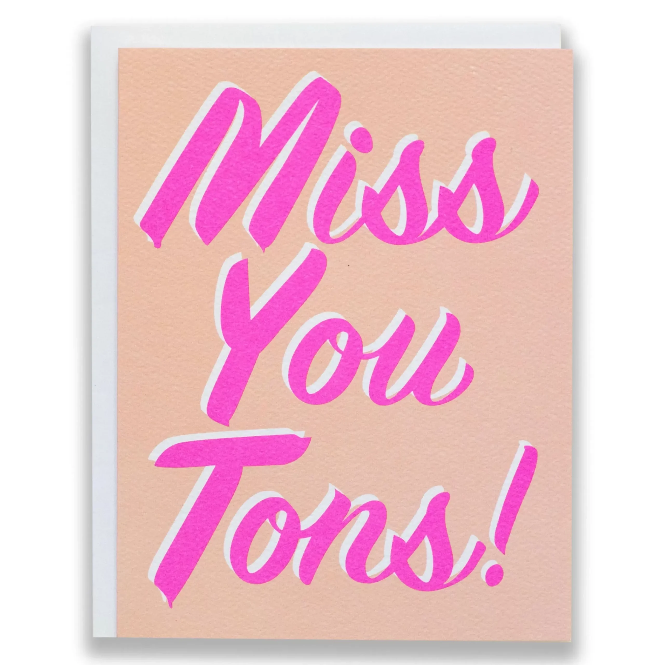 Outlet Miss You Tons - Note Card Friendship