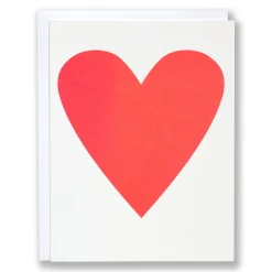 Store Neon Pink Heart Card Image Only (All Occasion)