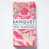 Online Neon Pink Wildflowers Linen Napkins Napkins