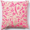 Sale Neon Pink Wildflowers 100% Linen Pillow Cover Pillows