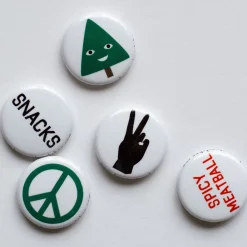 Clearance Peace Hand 1" Button Pins & Buttons
