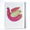 Shop Print - Dove Art Poster - Geometric Modern Bird Small