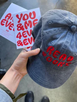 Sale Read Books Embroidered Baseball Cap Hats & Totes