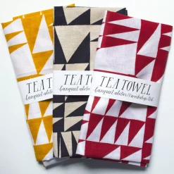 Clearance Red Triangles Linen Pillow Cover Pillows