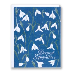 Sale Snowdrops Sympathies Note Card Sympathy