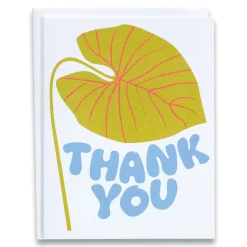 Fashion Thank You Leaf Note Card Thank You