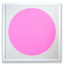 Best The Neon Pink Sun Screenprint Square