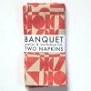 Online Tomato Red Geometrics Linen Napkins Napkins