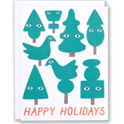 Clearance Topiary Holiday Card Holiday