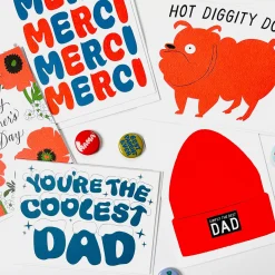 Hot You'Re The Coolest Dad - Note Card Dad & Mom