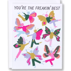 Discount You'Re The Freakin' Best Winged Fairy Note Card Humour & Love